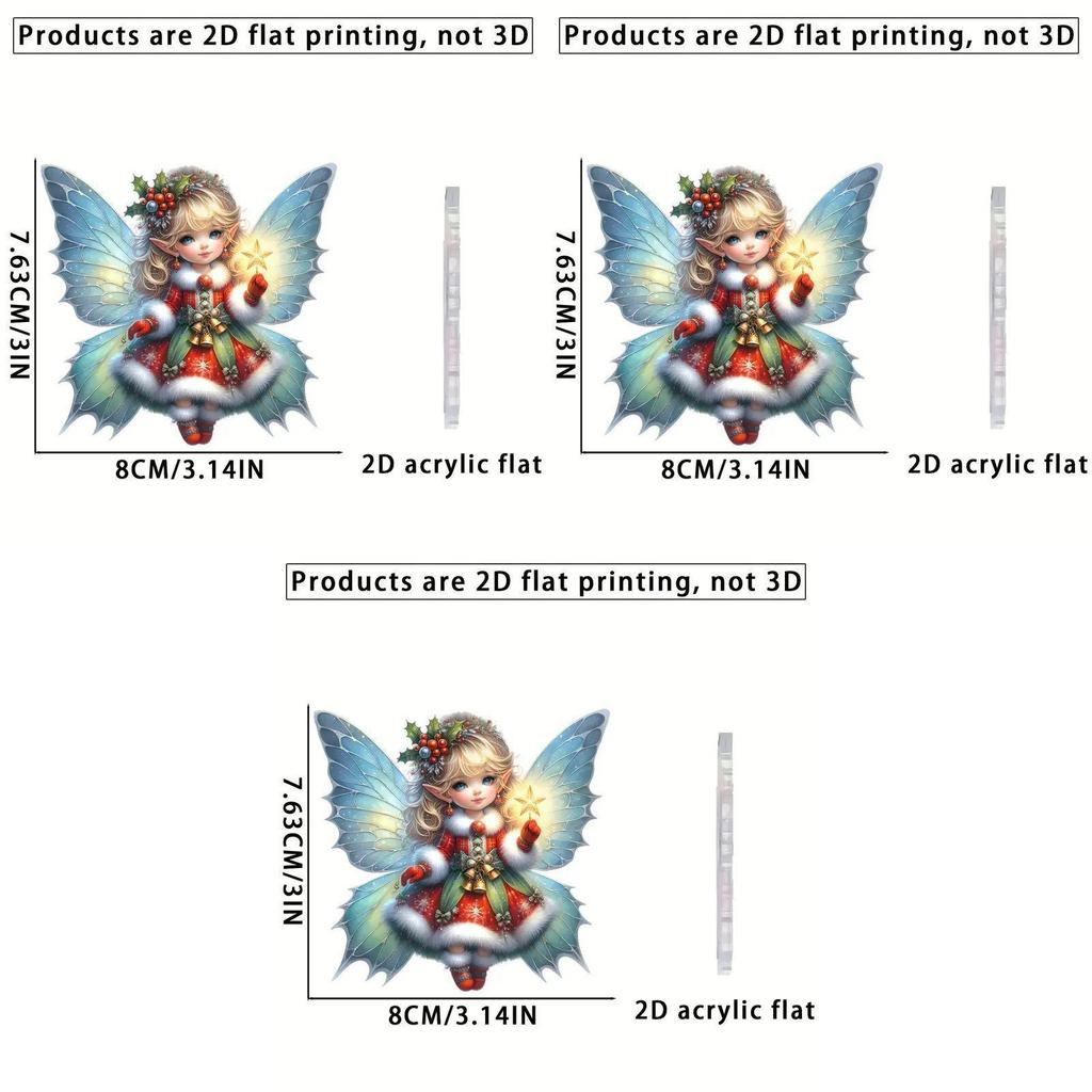 Adorable Acrylic Christmas Elf Ornament Charming Car Hanging Decoration Perfect For Festive Cheer