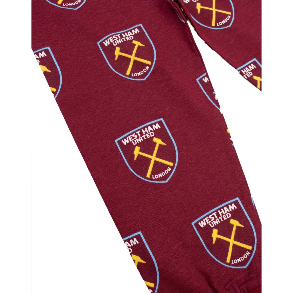 West Ham United FC Boys Crest Long Pyjama Set