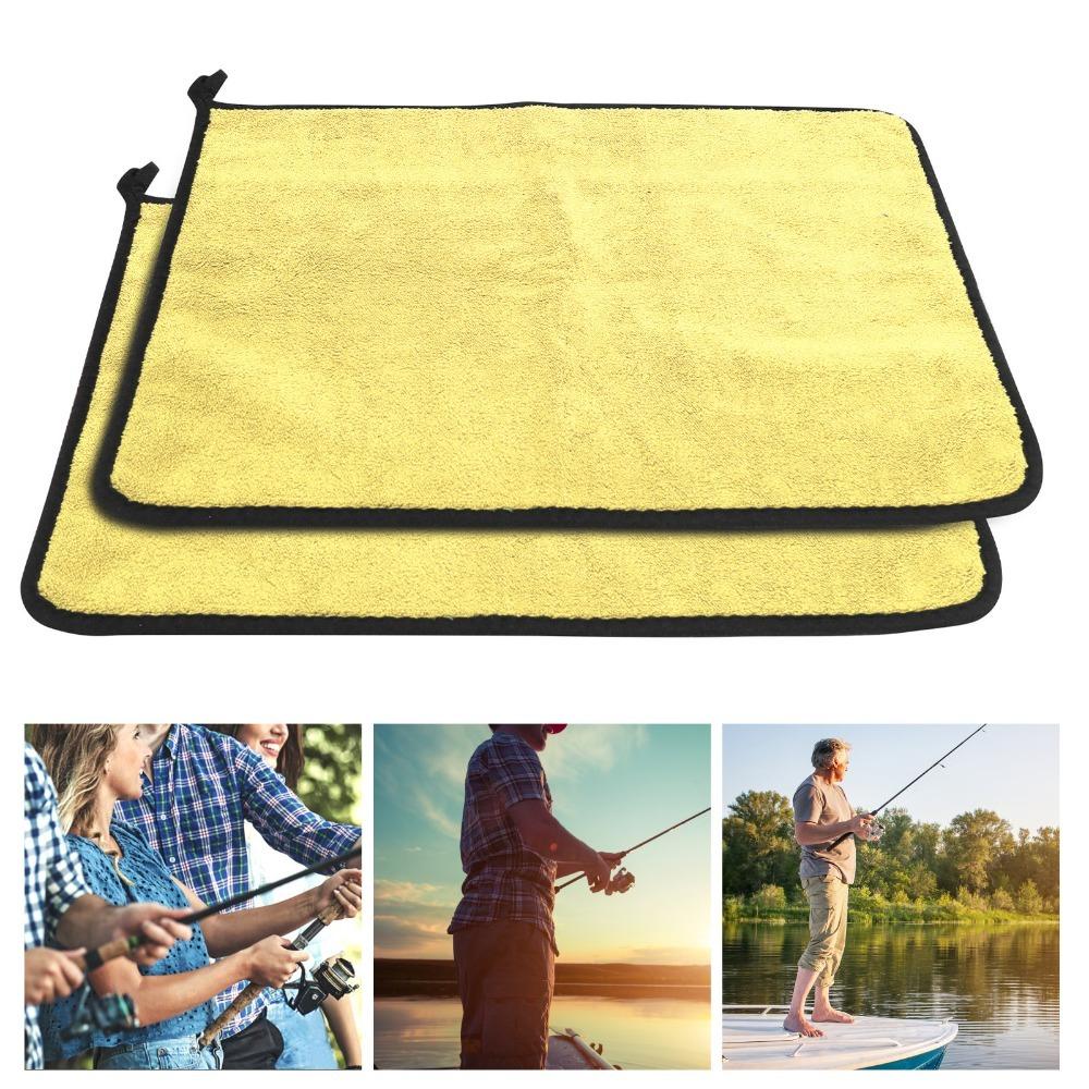 4PCS 40 x 30cm Bait Towel with Clip Hand Towel Durable Fishing Towel  Boating