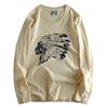 to Japan Pure Cotton Print Spring and Autumn Long Sleeve T-shirt Men's Clothing Casual Loose Export Cattle Goods Bottoming Shirt Trendy Tail Single