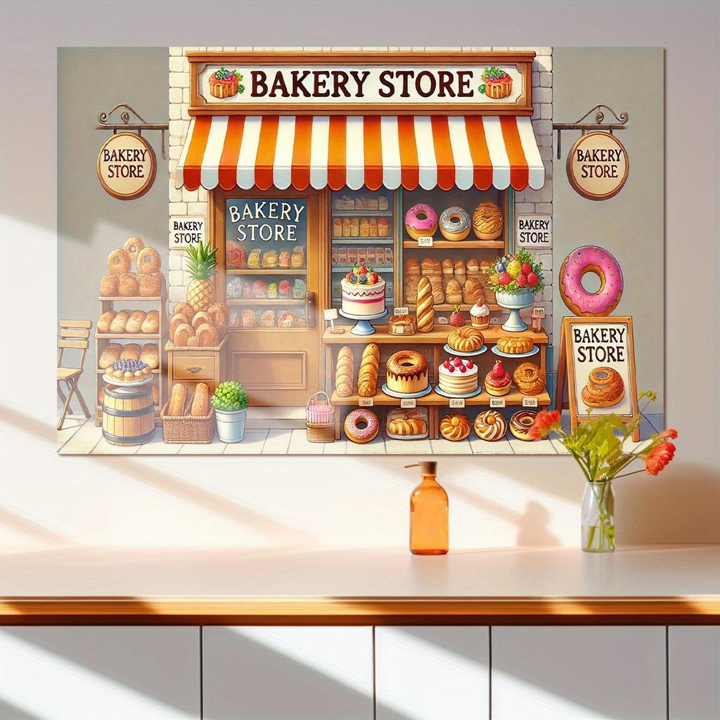 2D flat design single-piece decoration for bakery wall suitable for any season suitable for decorating rooms and gardens