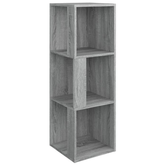 VidaXL Corner Cabinet Sonoma Grey 33x33x100 Cm Engineered Wood 825829
