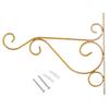 Iron Wall Hanging Bracket Art Plant Holder Hanger Hook Garden Decor