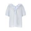 SOUP Neck Shirring Blouse (Oy5Sst8)