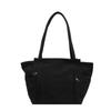Large Capacity Monochromatic Canvas Bags for Women  Zippered Bags  Versatile Shoulder Bag Style  High Quality