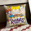 Anime cartoon RRugrats Cushion Cover Reversible Soft Durable Pillow Cover Home  Car MultiScene Use for Daily Comfort