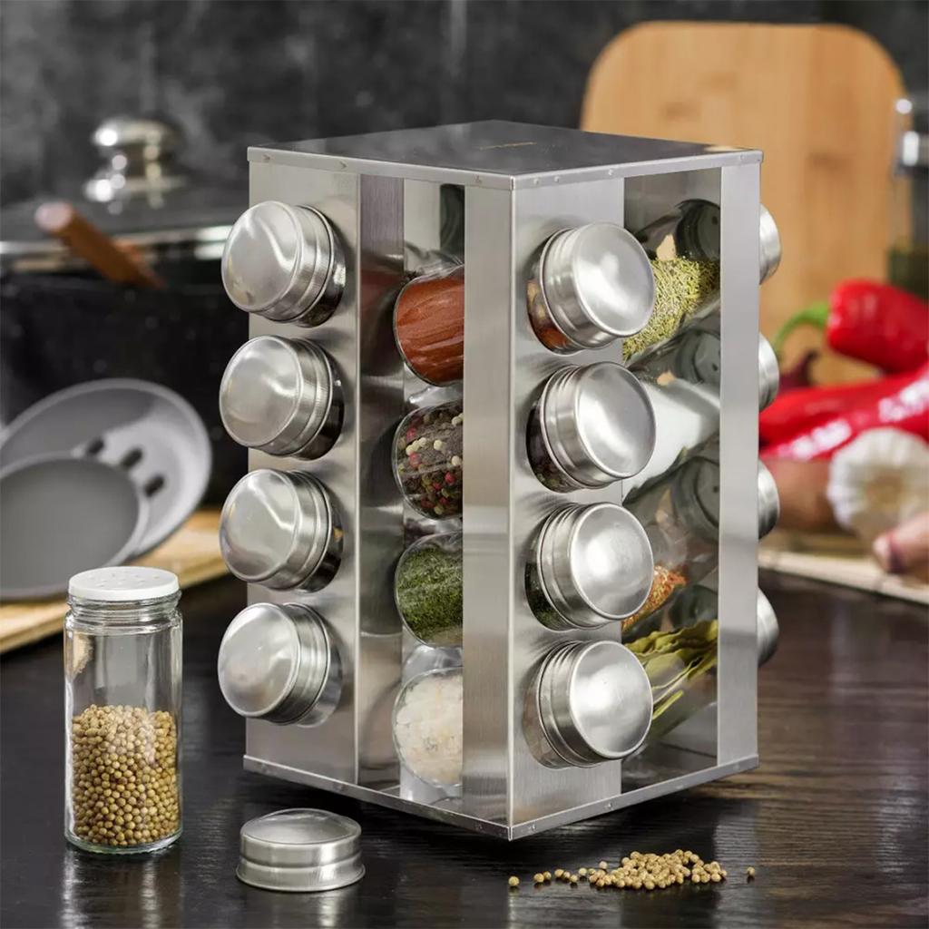 SPICE RACK 16 JARS KINGHOFF KH-4007
