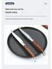 Western Cutlery Set: 5-Piece Stainless Steel with Wooden Handle - Includes Steak Knife for Fast Delivery