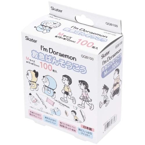 Skater Emergency Bandage M Size Increased 100 Pieces Bandage I'm Doraemon Sanrio Made in Japan QQB100-A