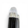 Excellent MONTBLANC Ballpoint Pen Starwalker White Star Twist Type Black Resin Used