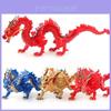 Stunning Chinese Dragon God Animal Model Toy For Collectors In Vibrant Gold Color