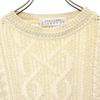 Givenchy Made In Italy Silk Blend Long Sleeve Knit Sweater 50 Beige Men's Used