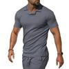 Men's Loose And Casual Solid-color Short-sleeved Shirt Top