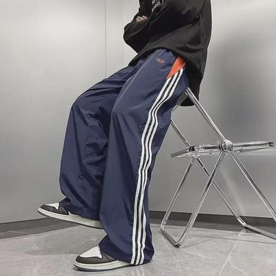 Unisex Ρετρό Ριγέ Παντελόνι Αθλητικό Γρήγορης Ξήρανσης Ευρείας Γραμμής