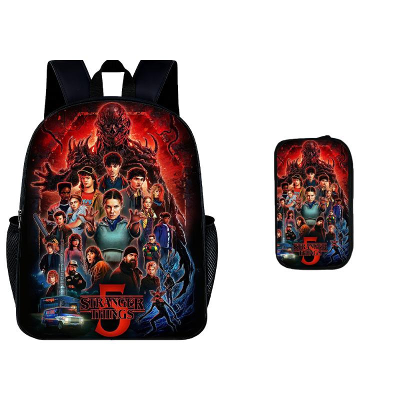 Stranger Things 5 Kinderrucksack Federmäppchen 2-teiliges Set KTB