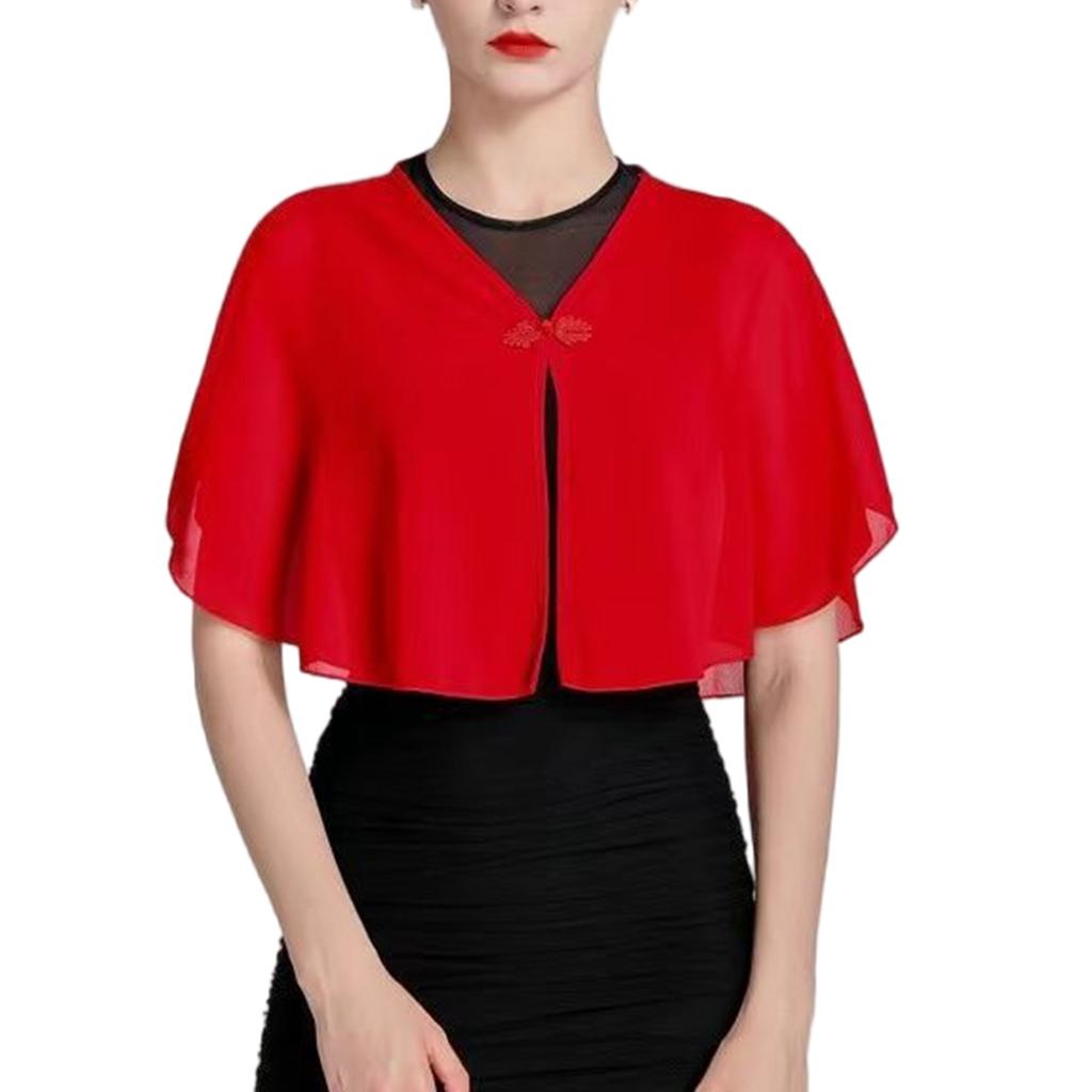 Breathable French Design Chiffon Scarf Stole Thin Shoulder Wrap Fashion Accessory For Casual Wear and Formal Occasion