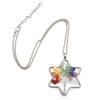 Handmade Hexagram Tree Of Life Necklace Gravel Crystal Pendant N66