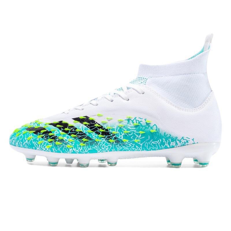High Top Crushed Adult Student Training Football Shoes Spikes Male Female Teen Artificial Grass Spikes