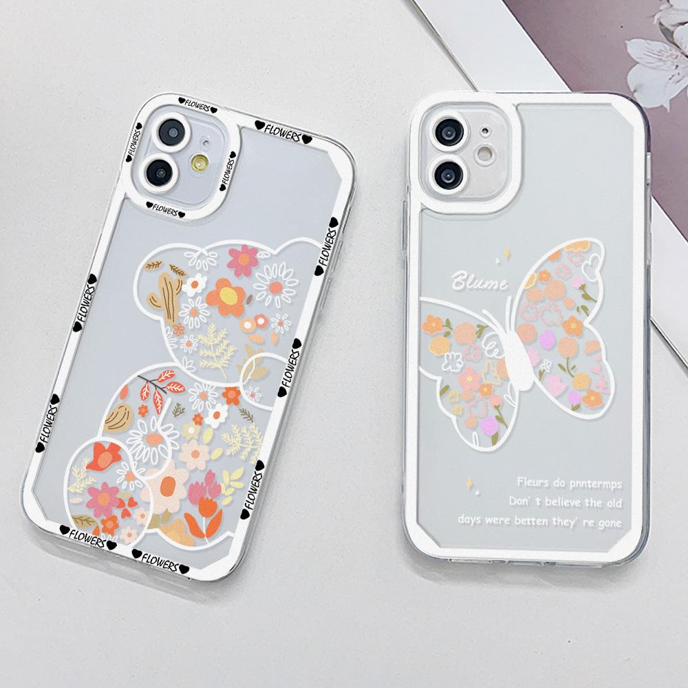 Husa de telefon cu transparenta ridicata pentru iPhone 11 13 XR 15 14 Pro Max iPhone 12 16 7 8 Plus XS Max Samsung A15 A55 A05 Redmi 12 13C 13 9