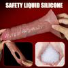 Penis Sleeve Enlargement Sleeve For Cock Sex Toys for Men Extender Silicone Dick Sleeve Artificial Penis Enlarge Thicken Condom