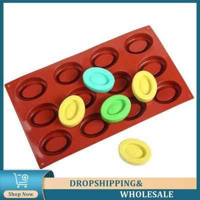 Silicone Oval Mold Non Stick Silica Gel Oval Cake Tools Cake Mold Easy To Clean Easy Demoulding 12 Companies Baking Utensils