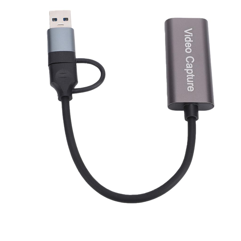 HD Multimedia Interface to USB and Type C Video Capture Card 4K Capture Card for Streaming Game Recording Low Latency