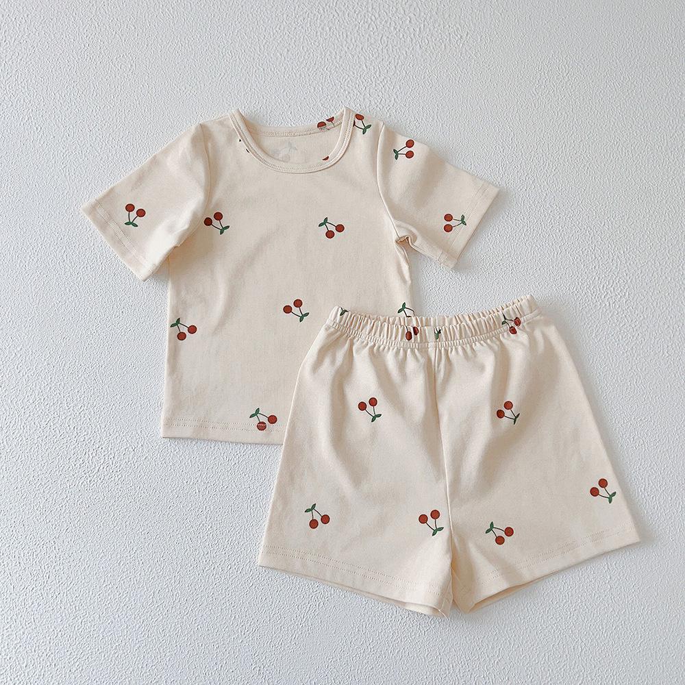 XG Kids' Summer Cotton Pajama Set - Short Sleeve Homewear for Children