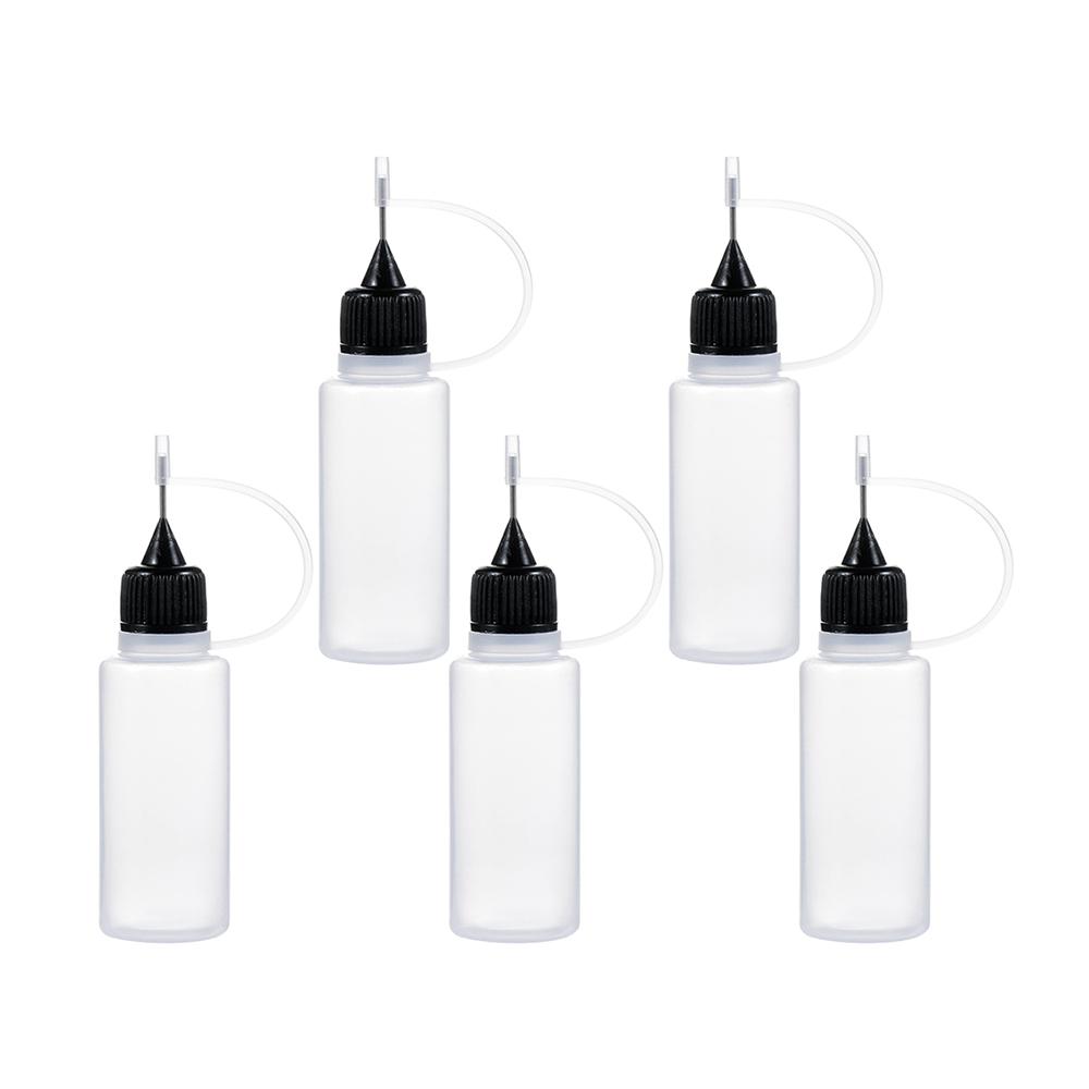 5pcs 5/10/20/30/50/100ML DIY Scrapbooking Paper Craft Tool Glue Applicator Needle Squeeze Bottle for Paper Quilling DIY Tool