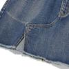 Kirsh Zipper Point Denim Mini Skirt [Blue]