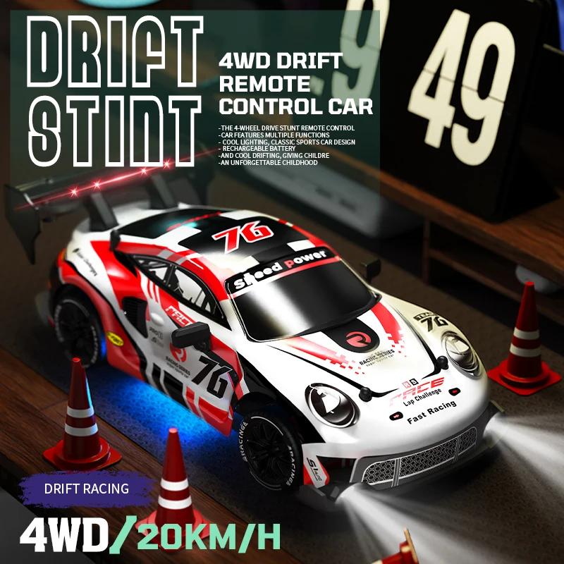 1/24 RC Drift Vehicle Remote Control Racing Car Competition Race Car Toy for Children 4WD High Speed Cars Electric Model Boys