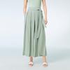 OVVOVV Women's Acetate Pleated Wide-Leg Culottes with Belt