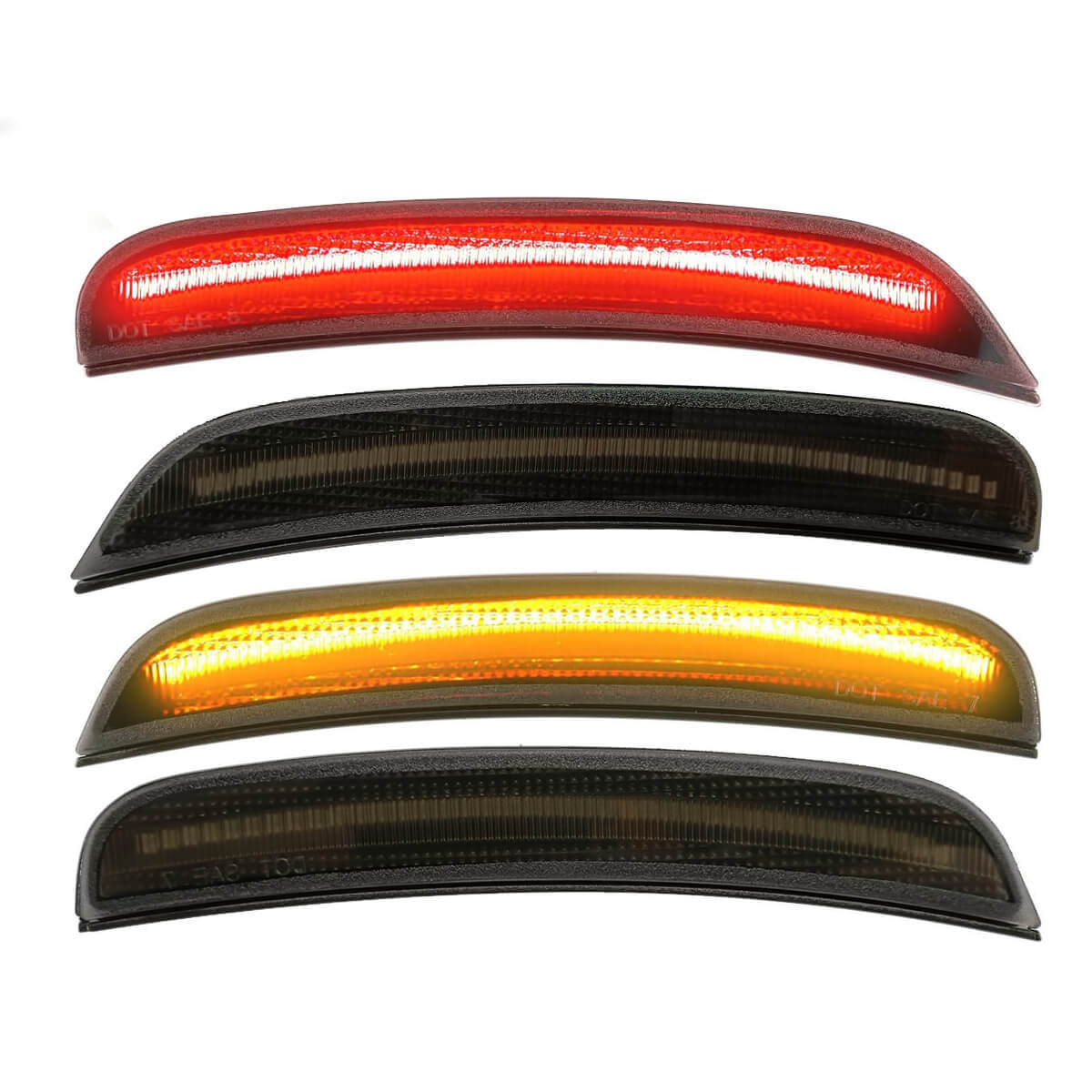 

For Dodge Charger Front Rear Bumper Side Marker Light Signal Lamps / Driving Lights LED Sidemarker Lamp Charger 2015-2023