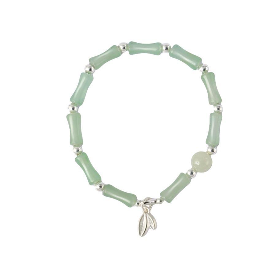 Elegant Bamboo Joint Beaded Bracelet – Fade-Resistant, Ancient Style for Women's Summer Wear