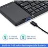 Foldable Bluetooth Keyboard 2024 Small Keyboard Foldable and Wireless Foldable Bluetooth Keyboard with Touchpad Trifold