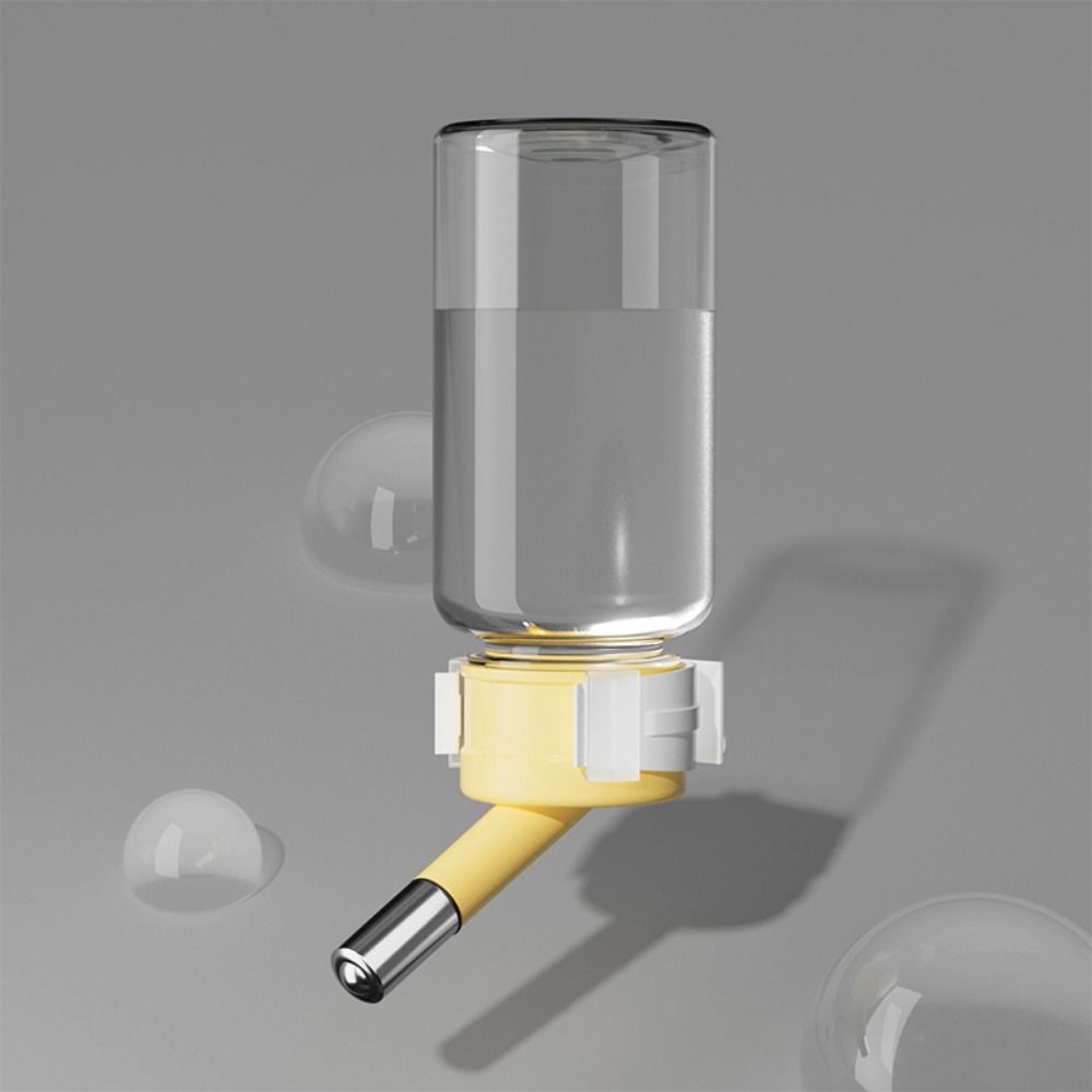 

Подвесной диспенсер для воды для хомяков с шариковой головкой, герметичная бутылка для воды для хомяков, автоматическая бутылка для питья для кроликов объемом 80/120 мл 80ML жёлтый