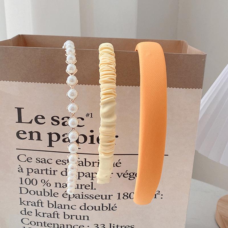 1/3/5/7/8 Pcs New Pearl Headband All-match face wash headband Hair Accessories for Women