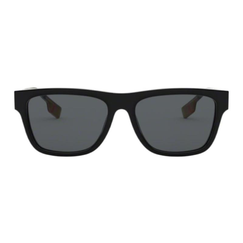 Burberry Exceptional Style Collection Fashion New Square Plate Sunglasses Men's Black