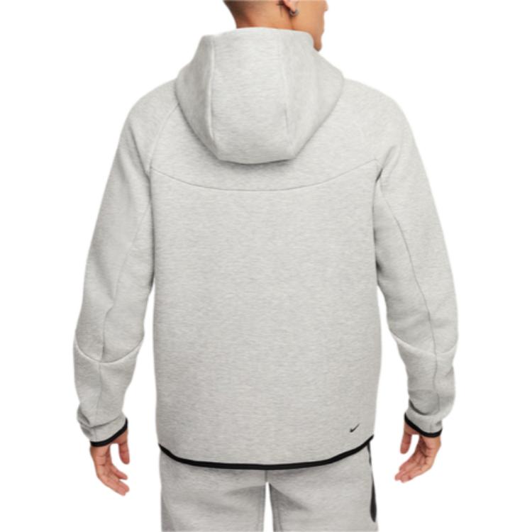 Nike Tech Fleece Full-Zip Windrunner Hoodie Dark Grey Heather/Black Men Outerwear HV0949-063