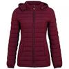 Women's Warm Jacket Zipper Jacket Warm Hooded Jacket Puffy Warm Tops