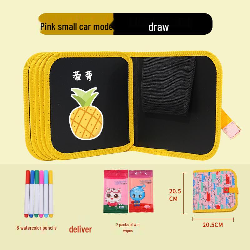 Portable Children's Drawing and Coloring Board - Reusable, Erasable, and Compact Toy for Kids