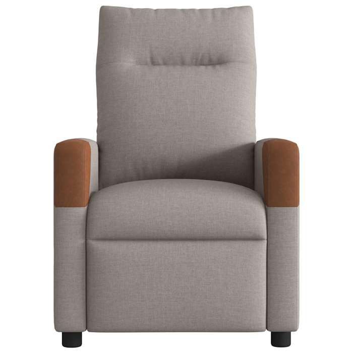 VidaXL Reclining Massage Armchair Taupe Fabric 4104822