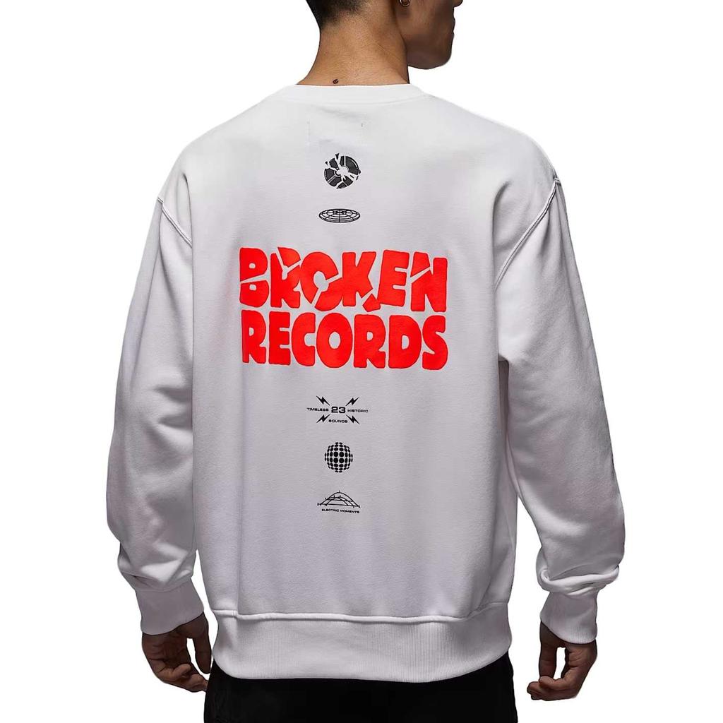 Jordan Brooklyn Fleece Crewneck Knit Long Sleeve Sweatshirt Men sweatshirt IQ2981-100
