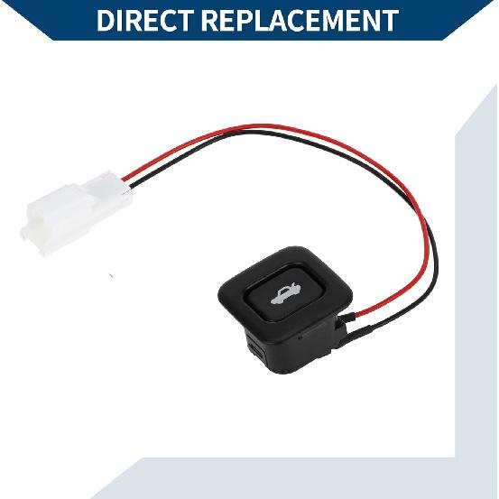 No.935552H0009Y Trunk Lid Lock Release Push Button Handle Switch for Hyundai Elantra 2007-2010 / Rear Release Switch/Durable / 1 Pcs Black