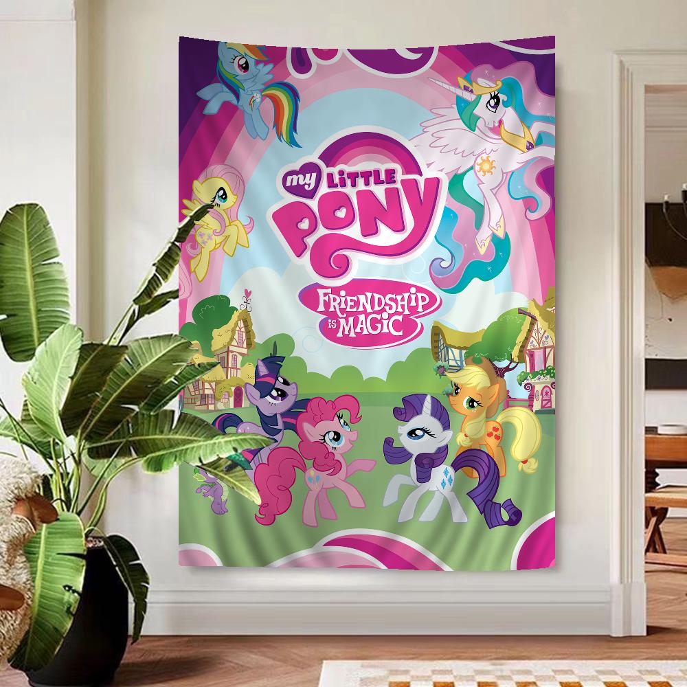 

Cute MMy Cartoon PPony LLittle DIY Wall Tapestry Hanging Tarot Hippie Wall Rugs Dorm Home Decor 74x94cm(29x37in)