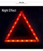 Compact Car-Mounted Reflective Triangle Emergency Warning Sign