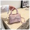 New Bag Women's 2025 New High-end Summer Versatile Shoulder Messenger Bag Portable Bow Small Square Bag