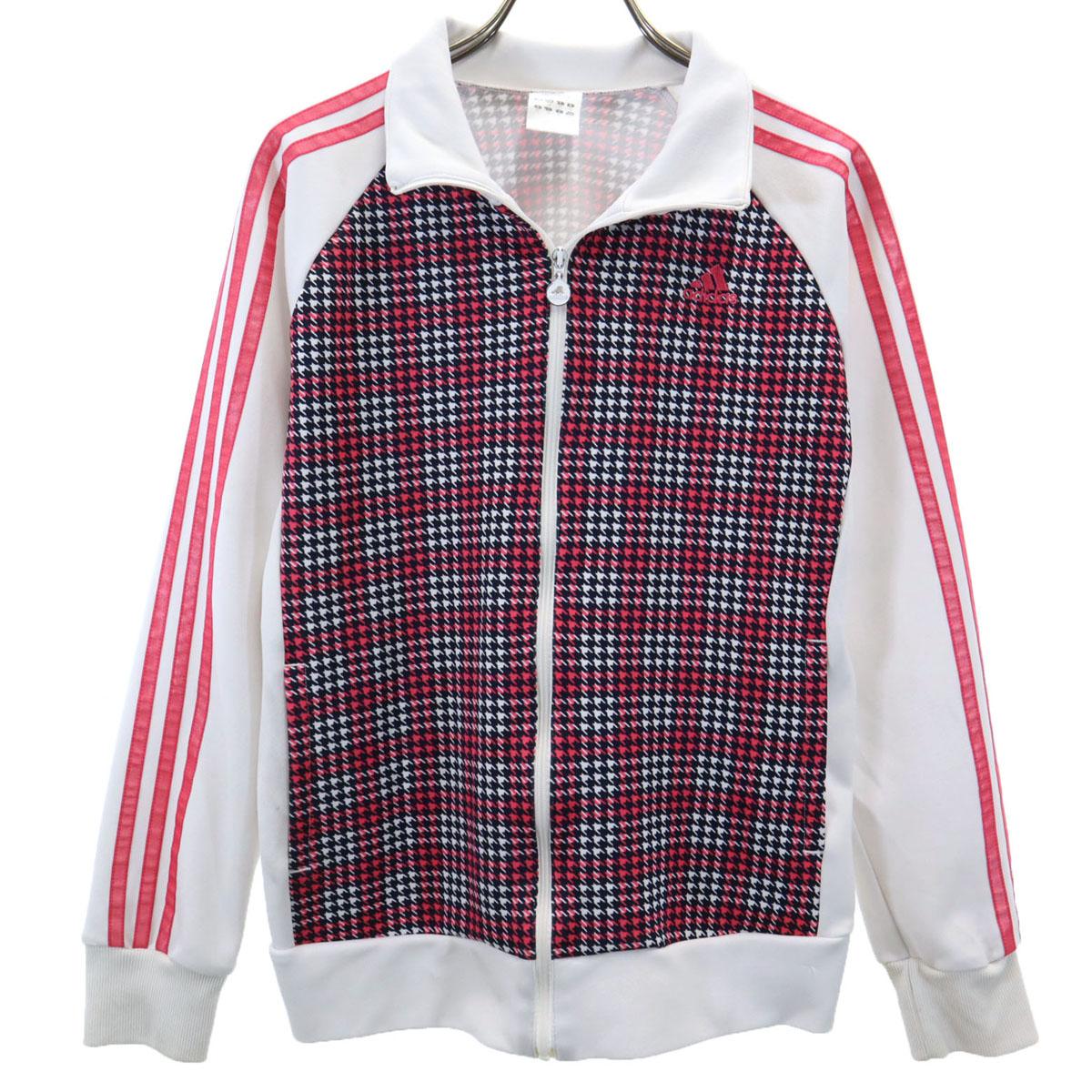 

adidas Long sleeve Zip jacket M White system 3 Lines Women Used