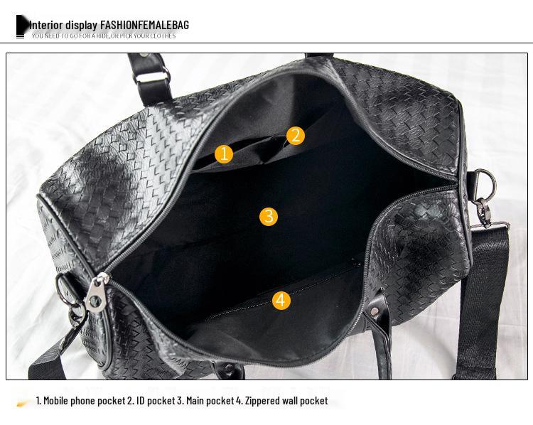 Large Capacity Waterproof PU Travel Bag for Men and Women