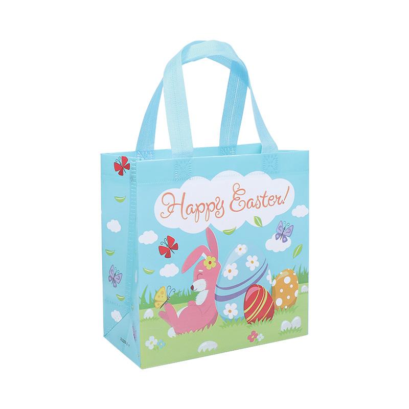 4/8Pcs Easter Gift Bags Cute Rabbit Eggs Candy Gift Packaging Bag 2025 Happy Easter Party Decor Supplies Kids Favors Treat Bag