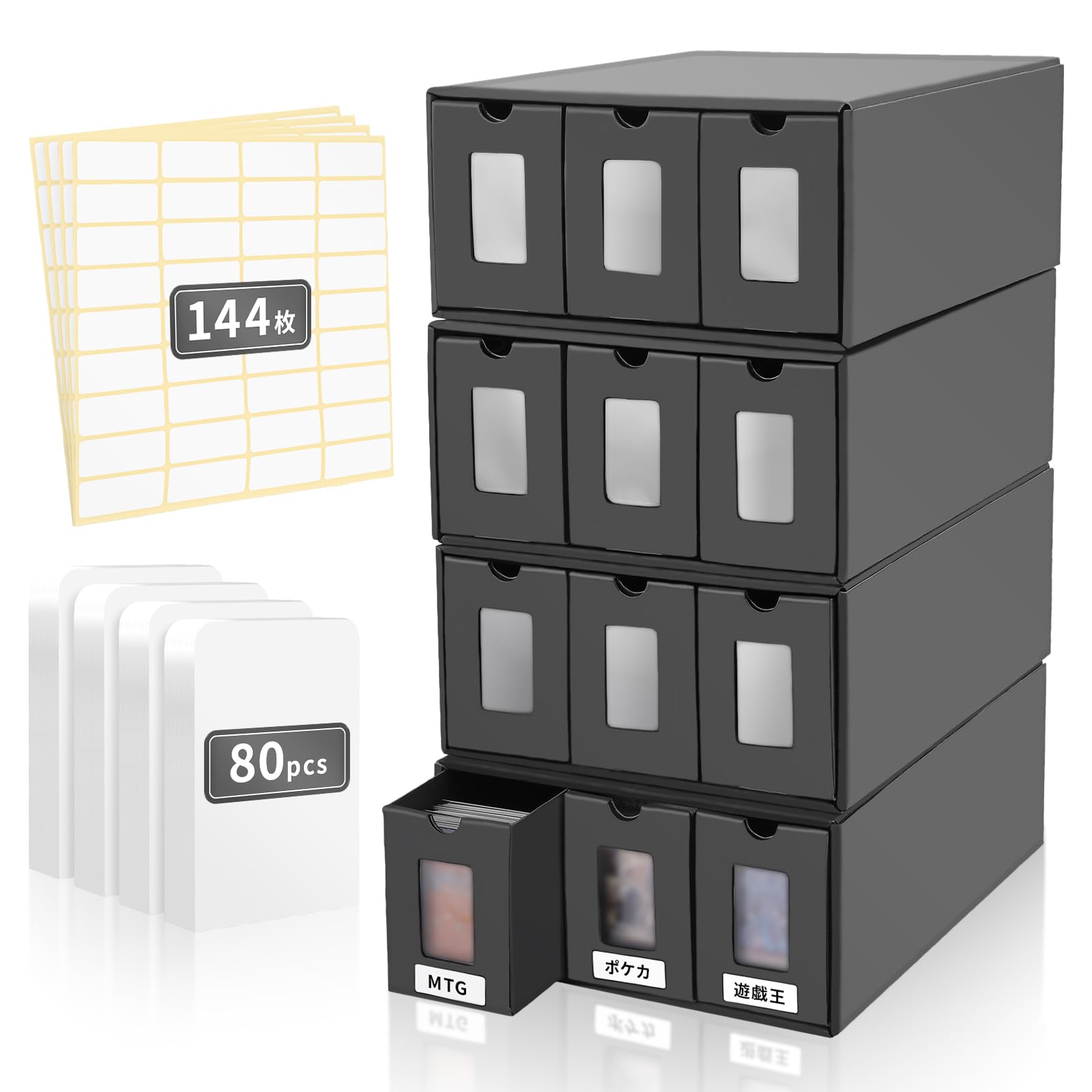 

Дисплей для хранения игрушечных богов вмещает более 2790, включает 20 разделителей и 36 торговых карт большой вместимости в 3-рядной коробке, карты, наклейки, (набор 4)